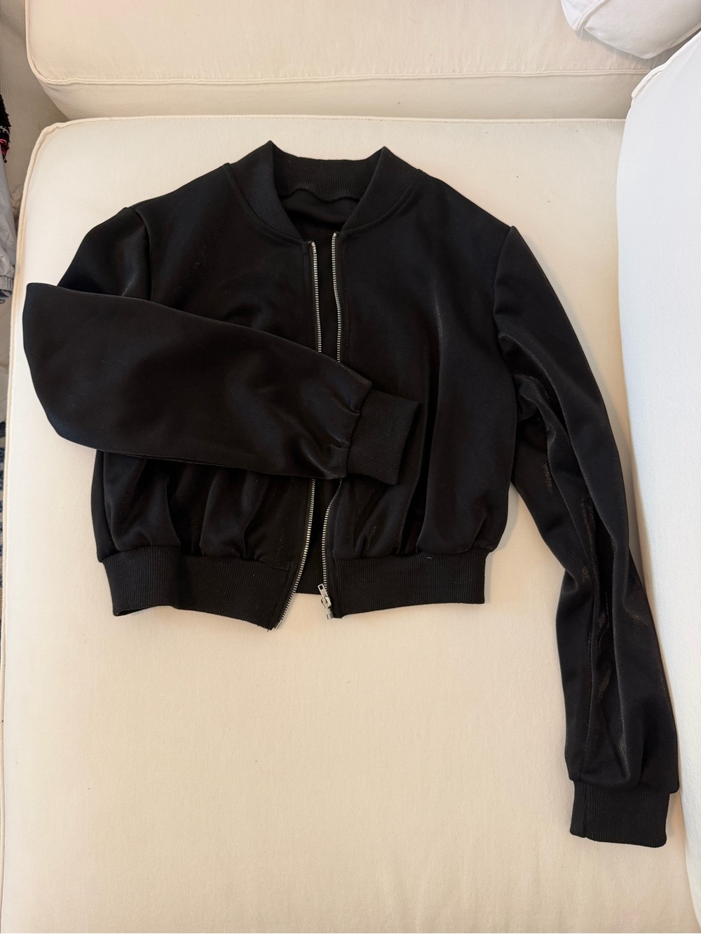 cropped bomber jacket